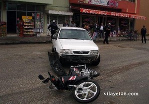 Dinar'da trafik kazası