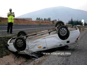 Kütahya'da trafik kazası:1 yaralı