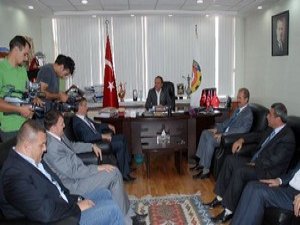 MHP İl Başkanı Yılmaz ATSO Başkanı Serteser'i ziyaret etti.