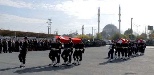 Trafik kazasında şehit olan askerler memleketine gönderildi