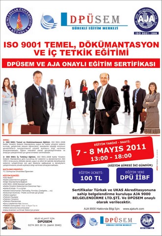 DPÜ'de ISO 9001 onaylı sertifika eğitimi