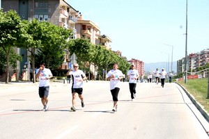 Bursalılar olimpiyat ruhu için koştu.