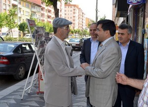 Salih Koca, teşekkür ziyaretlerini sürdürüyor.