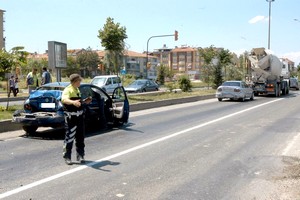 Kütahya'da Trafik kazası: 1 yaralı