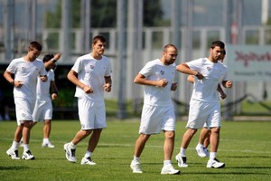 Bursaspor, hazırlıklarına Özlüce Tesisleri'nde devam ediyor.