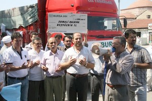 Bursa’dan 350 ton yardım gönderildi