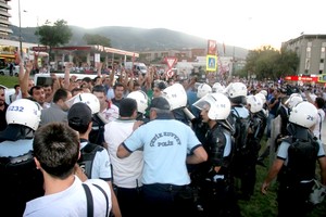 Bursa'da, olaylı protesto